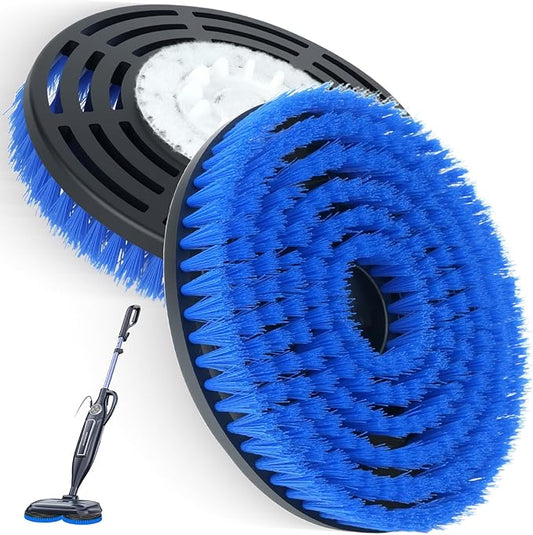 2 Pack Replacement Brush Heads for Shark Steam Mop S7000/S7001/S8201 Series, Deep Cleaning for Tiles Hardwood Floor