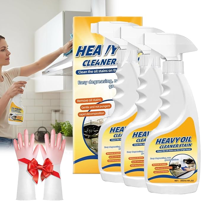 Multi-purpose Heavy Grime Duty Cleaner, Multi-purpose Heavy Oil Stain Cleaner Kitchen, For Range Hood, Oven, Pots