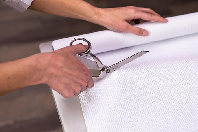 Smooth Top EasyLiner for Cabinets & Drawers - Easy to Install & Cut to Fit - Shelf Paper & Drawer Liner Non Adhesive - Non Slip Shelf Liner for Kitchen Pantry - 12 Inch Width - 60 Total Feet - Gray