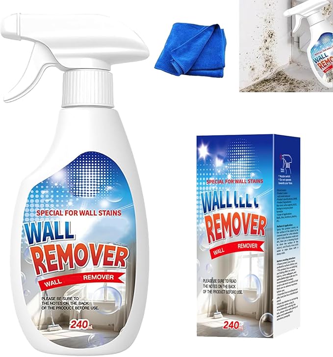 News - Fast Acting Anti-Wall Cleaner Spray – Powerful Wall Remover Spray, Multi-Surface Stain Cleaner for Painted Walls, Kitchen, Bathroom & Tile, Gentle Formula, Long-Lasting Protection (1PCS)