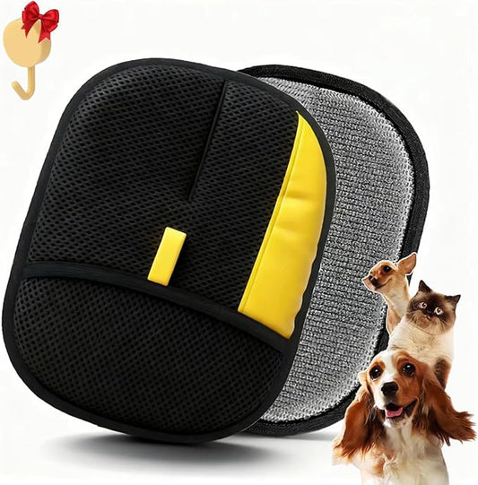 2PCS Pet Hair Removal Glove .Upgraded Thickened Reusable Electrostatic Pet Hair Remover Glove Tool .Dogs & Cats pet hair glove.Used for Sofas, Bed Sheets, Carpets, Clothes, Curtains and Car Seats.