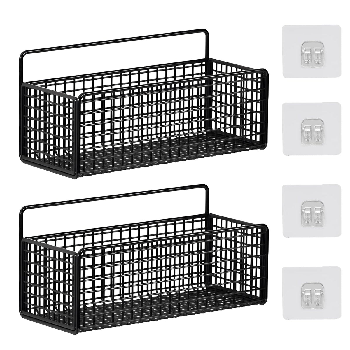 2 Pcs Large Adhesive Cabinet Organizer - Lid Organizer Inside - Image 1