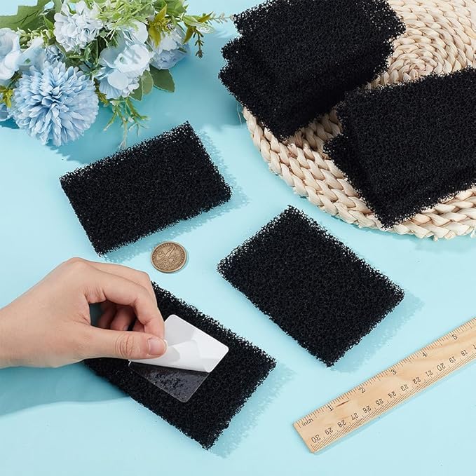 OLYCRAFT 20Pcs Trash Can Odor Absorbing Filters Activated Charcoal Deodorizer Stick-On Filters Activated Charcoal Filter for Trash Can Deodorizer Stick On Compost Bin Filter for Indoor Outdoor Bins