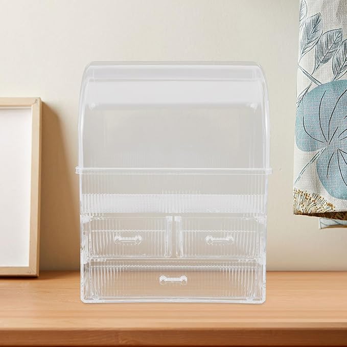 MERRYHAPY Large Capacity Makeup Organizer Box Acrylic Drawer Storage Desktop Makeup Organizer