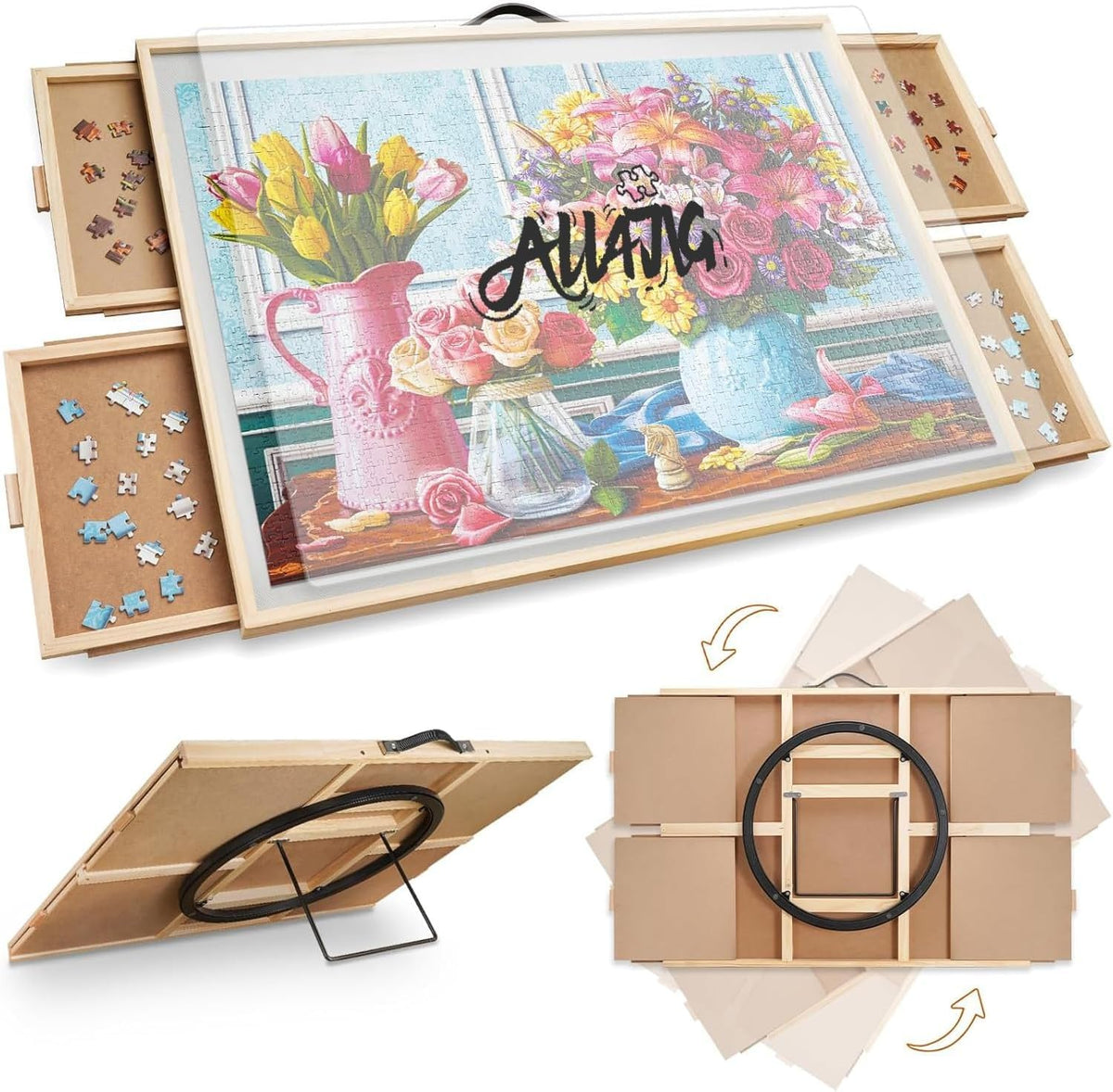 ALL4JIG 2000 Pieces 2-in-1 Tilting & Rotating Puzzle - Image 1