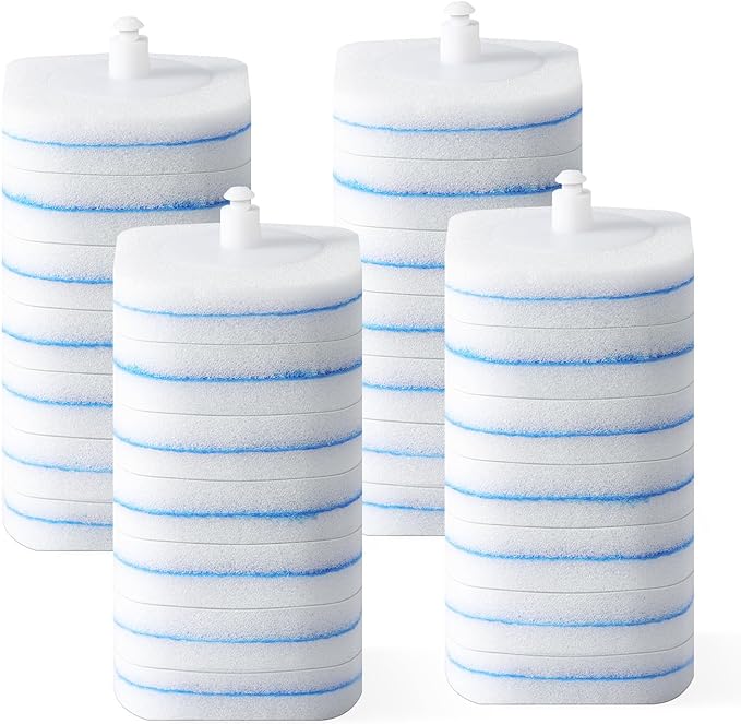 oshang 28 Count Toilet Brush Refills, Toilet Refill Pads, Disposable Toilet Brush Heads for Bathroom Cleaning