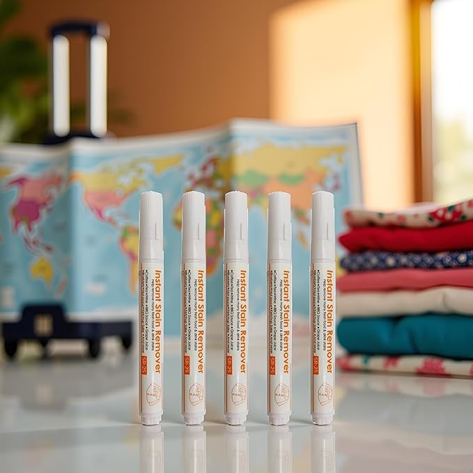 Pack of 1 Portable Bleach Pen Stain Remover for Clothing - Travel-Friendly Laundry