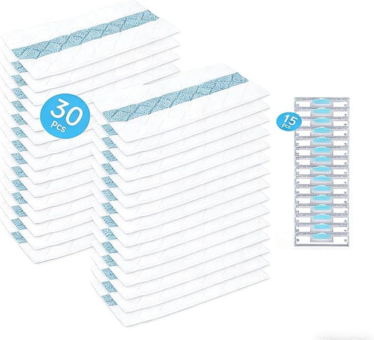 30Pcs Replacement of Split Type Mop Pad Compatible for Shark VACMOP Disposable Hard Floor Vacuum and Mop Pad Refills for Shark Vacmop Pro VM252 VM251 VM250 VM200 VC205 QM250 VM190 VM200P12 VMP30