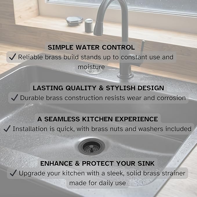 Westbrass D2145-12 3-1/2" Post Style Large Kitchen Sink Basket Strainer, Oil Rubbed Bronze (2-Pack)