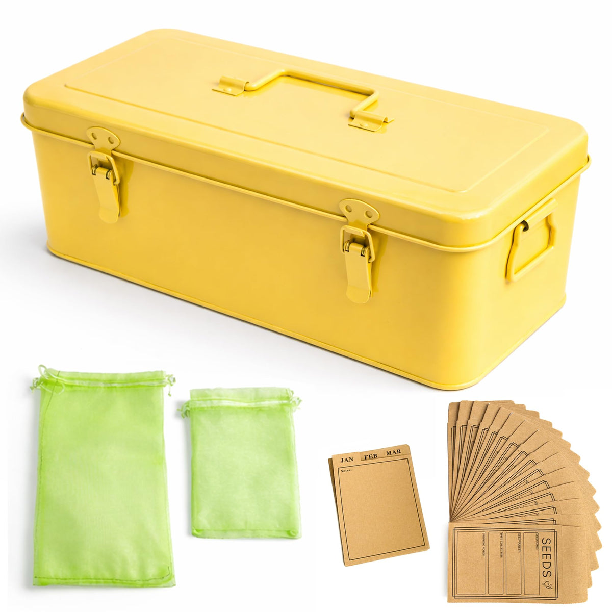 Seed Storage Organizer - Metal Garden Seed Storage | Home Organization - Image 1