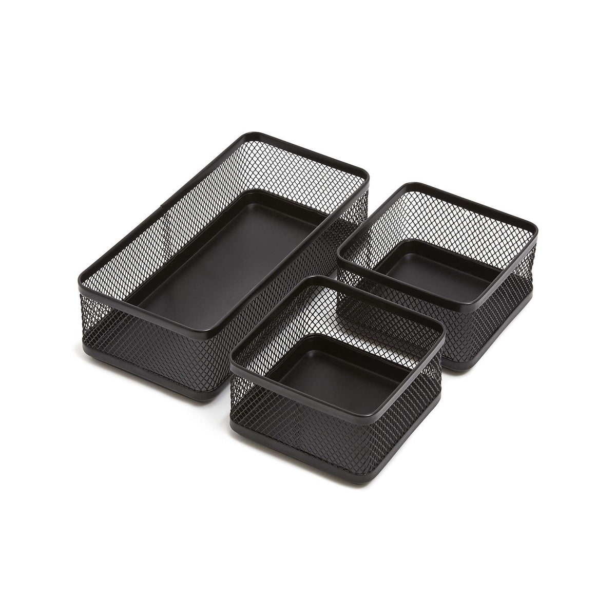 1InTheOffice Mesh Collection Desk Drawer Organizer Tray 3 - Image 1