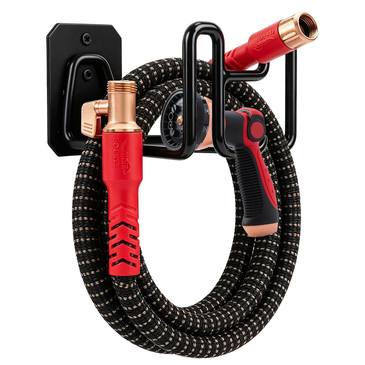 Holder for Pocket Hose, Heavy Duty Metal Wall Mount Hose - Image 1