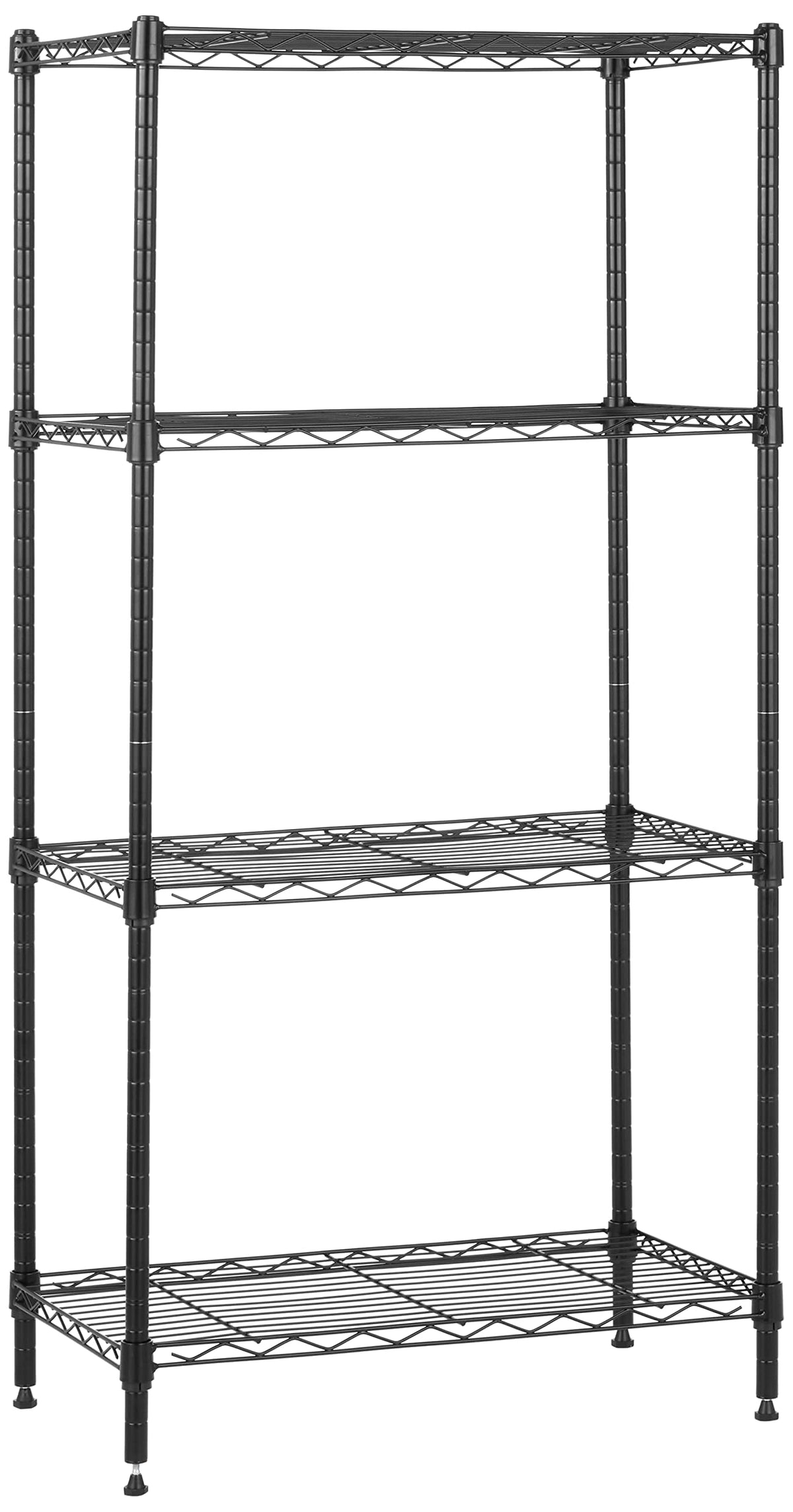 Amazon Basics 4-Shelf Steel Wire Storage Shelves for Garage - Image 1