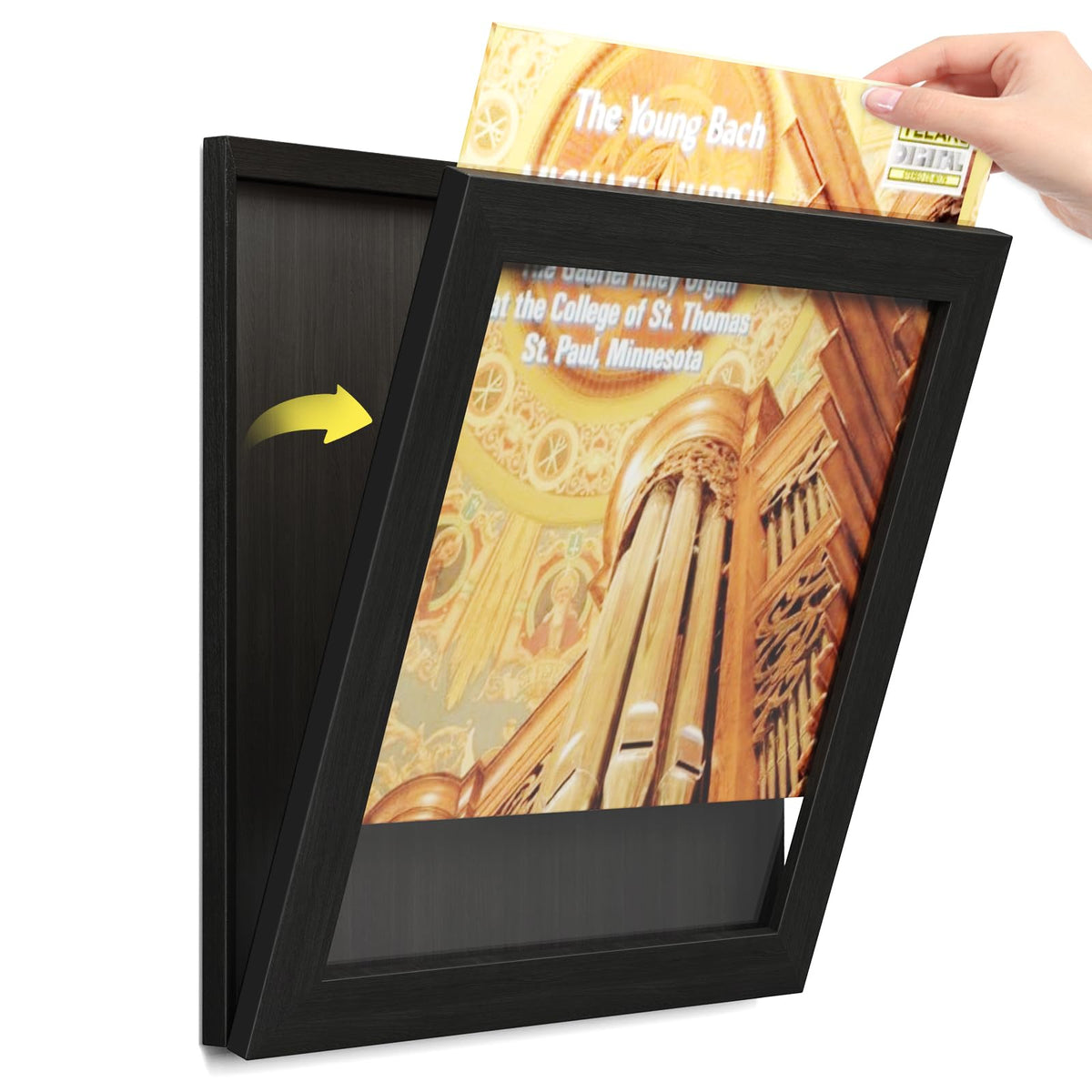 Emfogo Vinyl Record Frame for the Wall, Vinyl Record Display - Image 1