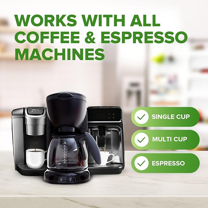 Renuv Coffee Maker Cleaner and Descaler and Dishwasher Cleaner Bundle