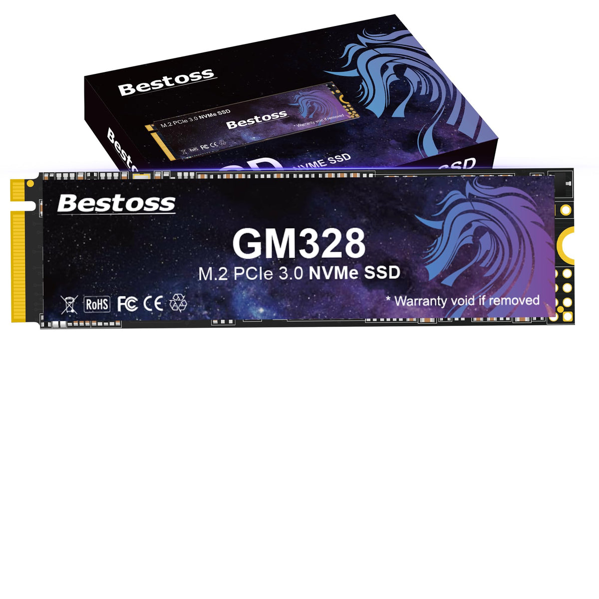 Bestoss 2TB NVMe M.2 SSD PCIe 3.0 M.2 2280 SSD,Internal SSD - Image 1