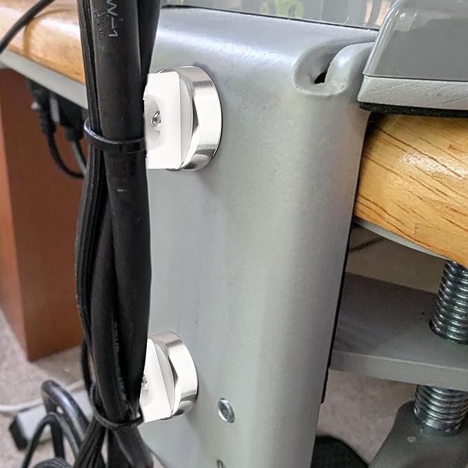 Magnetic Cable Zip Tie Mounts 18 lbs Cable Holders 18 lbs Pull Force Wire Management (25mm 20 Pcs)