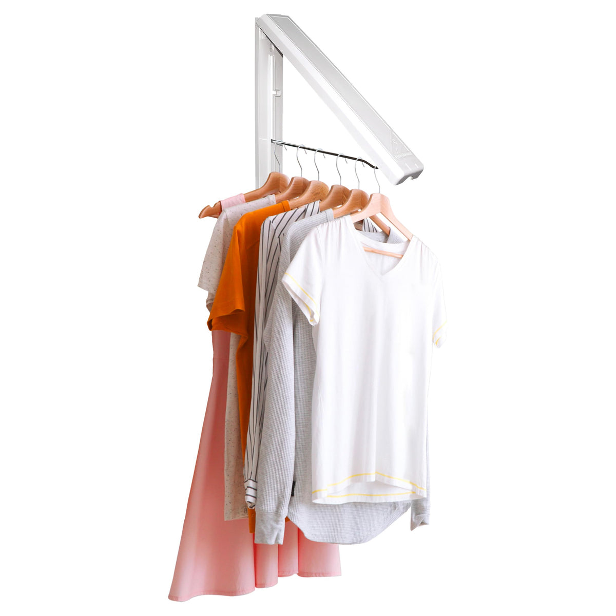 InstaHanger Retractable Laundry Room Rack, ABS Plastic - Image 1