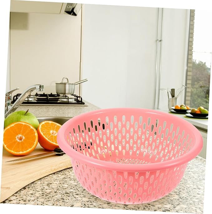 3-piece Sink Colander Strainer Basket Set Draining Basket for Food over Sink Colander Random Color