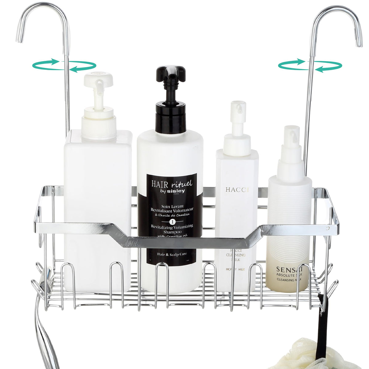 Small Shower Caddy Hanging - Shower Door Caddy Hanging - Image 1