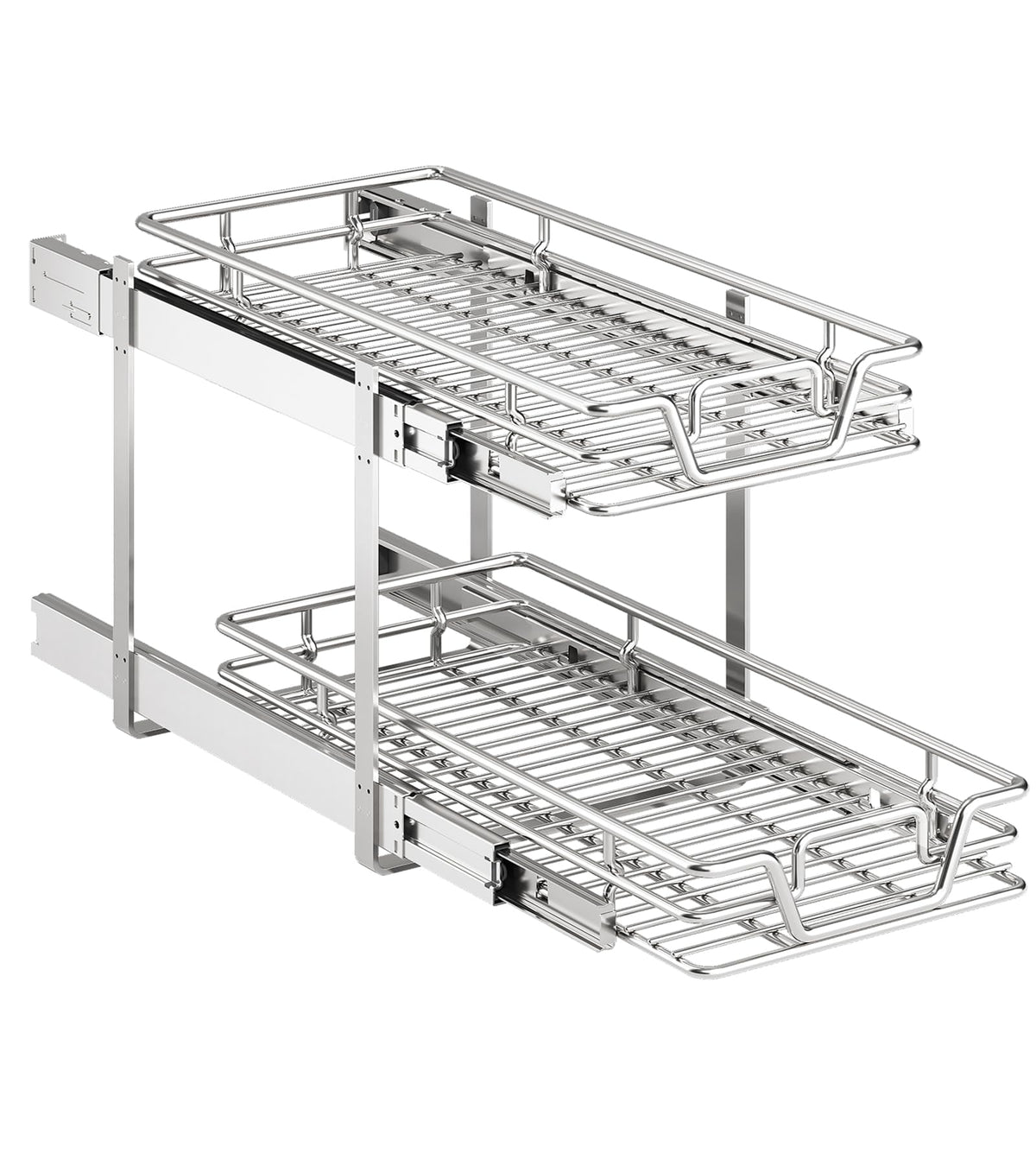 2-Tier Kitchen Cabinet,Pull Out Cabinet Organizer - Image 1