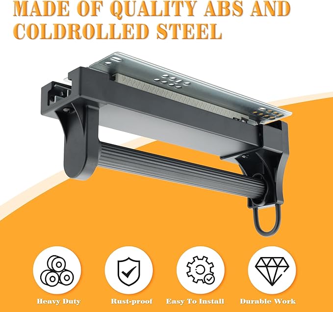 Alise Pull Out Clothes Hanger Rack for Closet,12 inch Heavy Duty Closets Rod with Automatic Soft-Close Mechanism for Closets,Closet Pull Out Metal Rod Organizer Hangers for Coats Pants Hangers,Black
