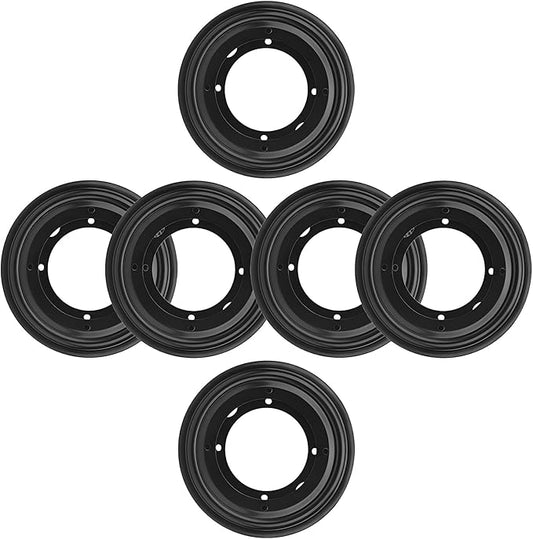 6 Packs 5.5'' Lazy Susan Hardware,Heavy Duty 5/16''Thick Turntable Bearing Swivel Pate for Rotating Table, Book Case, Serving Tray, Corner Shelves, Kitchen, DVD Tower, Shoe Rack, Black