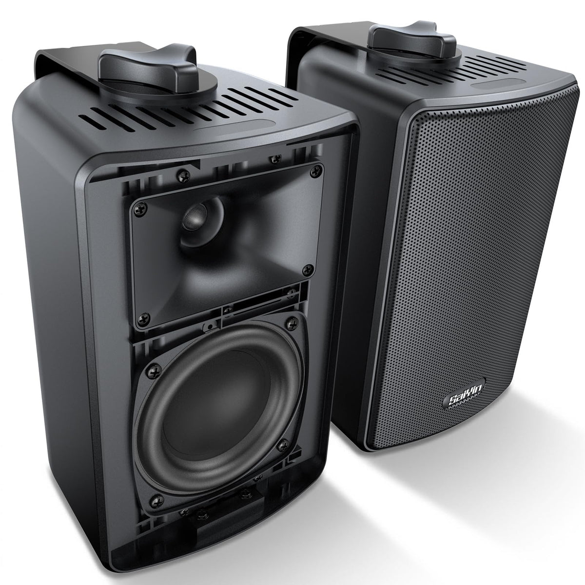Saiyin Outdoor Indoor Speakers Wired, 4Ω Wall Speakers for Patio - Image 1