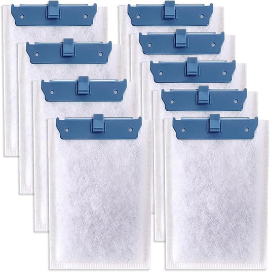 Filter Cartridge Compatible with Whisper Bio-Bag Filters 10i/IQ10/PF10, Medium Replacement Filter Cartridges for Aquariums Compatible with ReptoFilte 20 gallons (90 GPH) (9 Pack Medium)