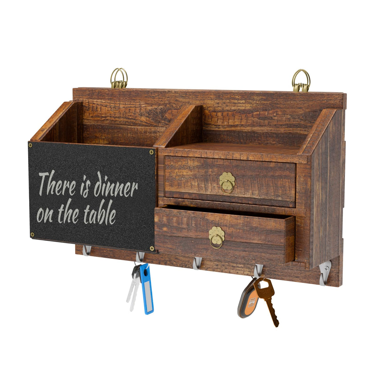 Key and Mail Holder Organizer Wall Mounted for Entryway - Image 1