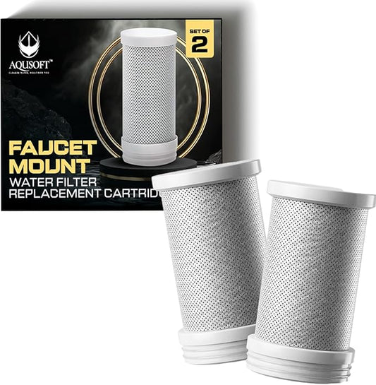 Advanced Faucet Water Filter Replacement – Easy Installation Pure Water Filters Replacement Fit for Kitchen & Bathroom Sinks – Leak-proof, BPA - Free Filter Replacement