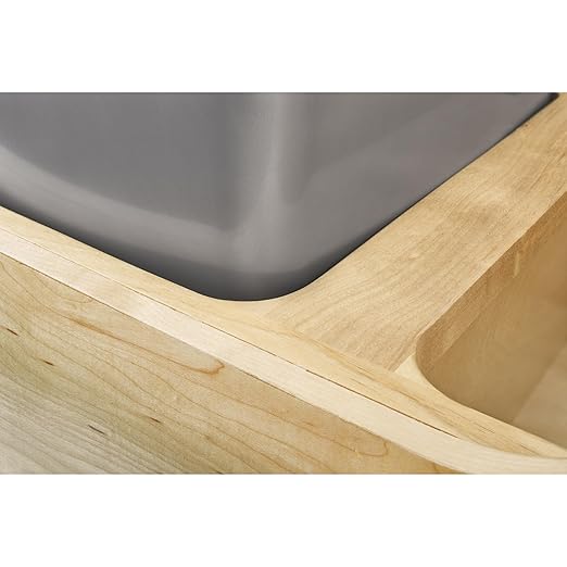 Rev-A-Shelf Wood Double Pullout Waste Container with Soft-Close, 35 Quart - Sliding Garbage Bin System with Dual Trash Can for 21" Home Kitchen Base Cabinet, 4WCSC-2135DM-2