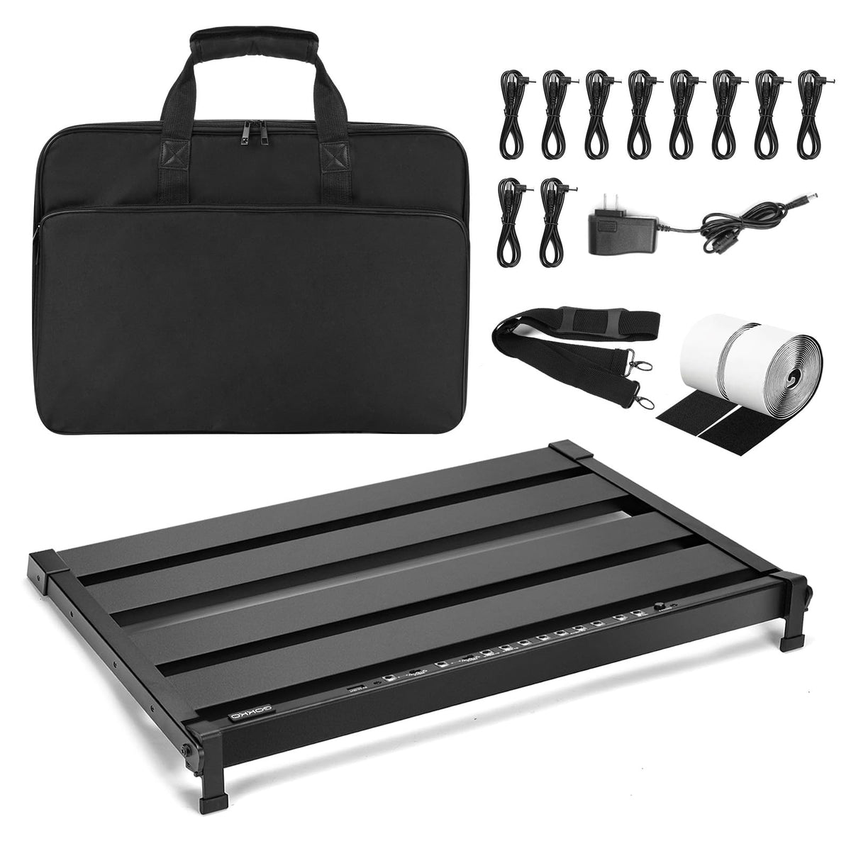 GOKKO Pedal Board with Integrated Power Supply 20.5" x 13.8" - Image 1