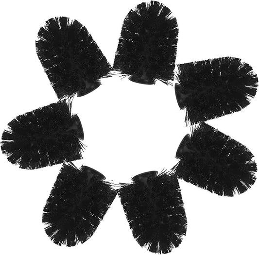 10pcs Toilet Brush Heads Replacement with Stiff Bristles Easy to Install Heavy Duty Scrubber Pack for Bathroom Cleaning Compatible with Handles Plastic Design for Home and Hotel