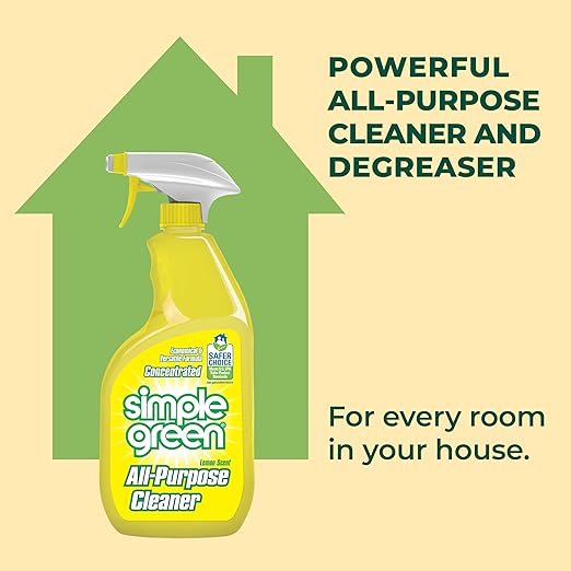 Simple Green All-Purpose Cleaner, 32 Fl Oz (Pack of 3), Lemon, 96 Fl Oz