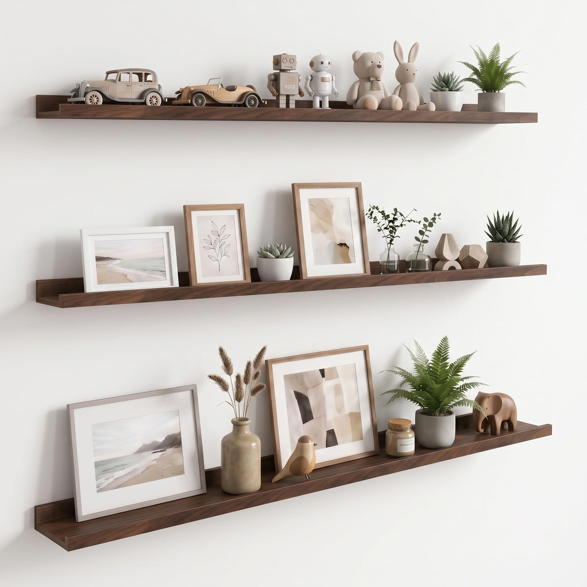 WOPITUES Floating Shelves for Wall, 36" Picture Ledge Shelf - Image 1