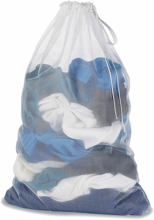 Large Mesh Drawstring Travel Laundry Bag Durable,Reusable,Foldable,Heavy Duty Storage Hanging Apartment Commercial Wash Bags Delicates Clothes,Dirty Garment,Blouse