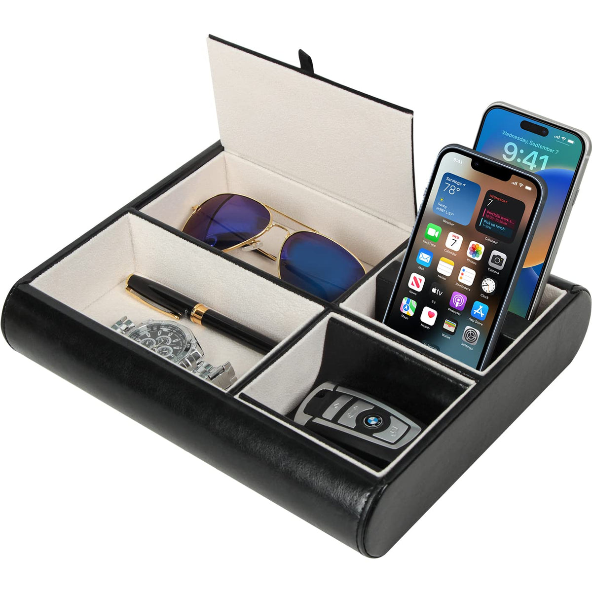Valet Tray,Nightstand Desk or Dresser Organizer - Image 1