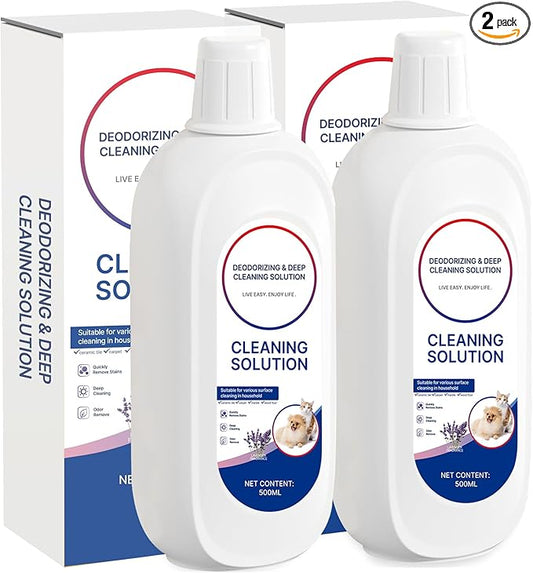 2 Packs Floor Cleaner Lavender Scent Compatible with Tineco Cleaning Solution Rifill Deep Cleaning for Tineco Vacuum Mop Solution, for iFloor Series & Floor One Cleaner Solution, Residue & Streak Free