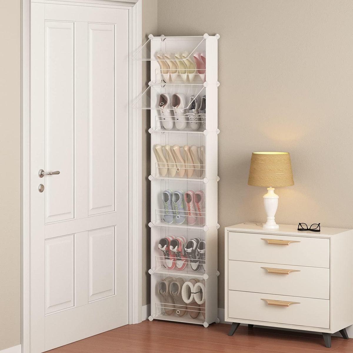 MAGINELS 6-Tier Slim Shoe Storage,Narrow Shoes Rack - Image 1