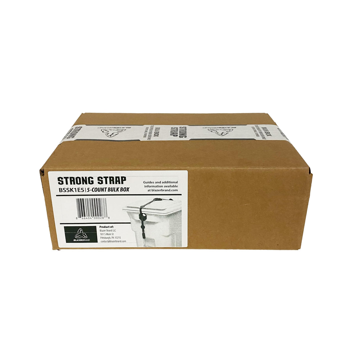 Blazer Brand Strong Strap Bulk Box 5-Count, Outdoor Garbage Can - Image 1