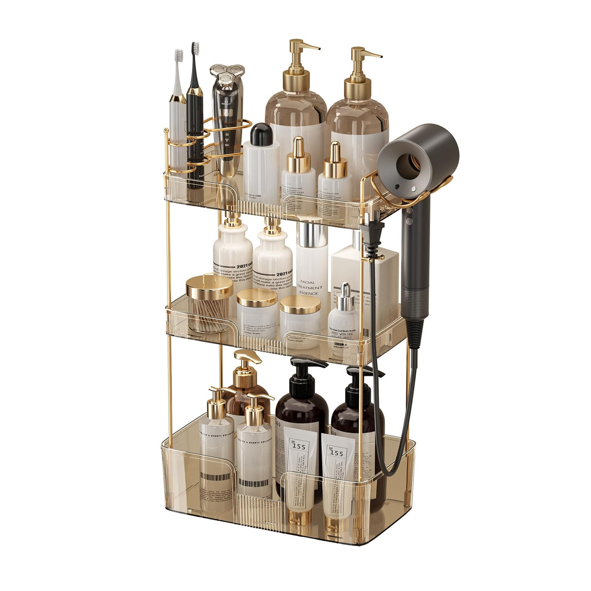 YCIA&DONE Luxury Bathroom Counter Organizer, Large Makeup - Image 1
