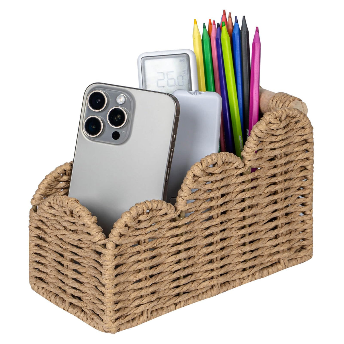 CubesLand Bedside Table Desk Organizer Caddy, Remote Pen&Pencil - Image 1