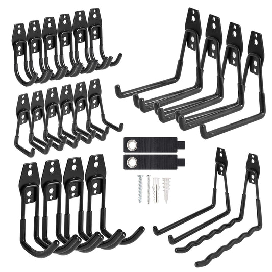 24 Packs Garage Storage Hooks, Heavy Duty Garage Hooks - Image 1