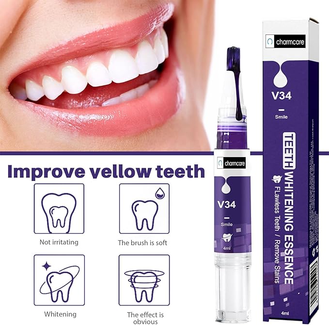 Teeth Whitening Gels Pen,Remove Stains Effective Painless Insensitive Fresh Fragrance, Travel/Dating-Friendly Color Correcting for Tooth Stain Removal (1PCS)