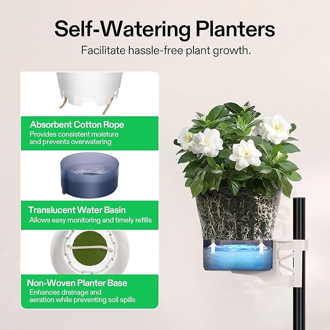 VIVOSUN Metal Plant Stand and 70oz Pump Sprayer, Portable Water Spray Bottle for Spraying Plants, Flowers, Weeds and Cleaning, Hand Pump with Side Filling Port