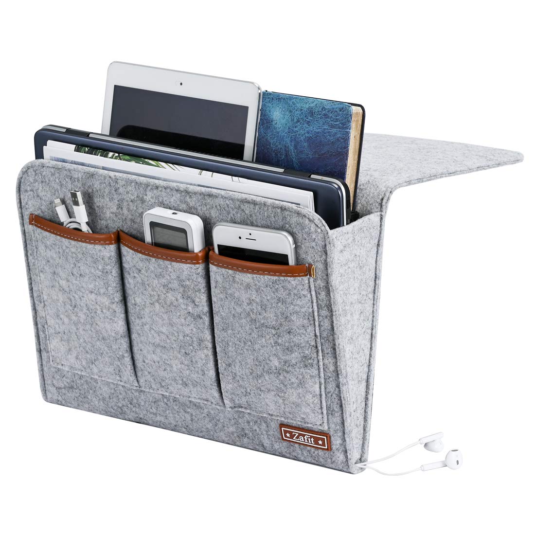 Zafit Bedside Caddy, 6 Pockets Large Size Bedside Storage - Image 1