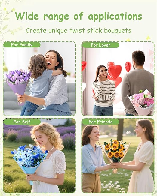 Pipe Cleaners, 400 Pieces Chenille Stems for Flower Bouquet Making, Fuzzy Sticks for DIY Projects, STEM Activities, Length 11.8 inches(30cm), Beginner-Friendly Gifts for Craft Lovers (Pink)