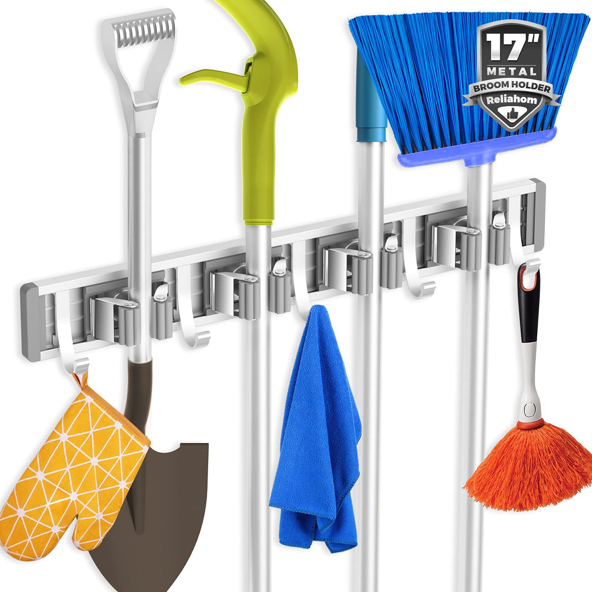 reliahom Broom Holder Wall Mount Mop Hanger Tools or | All Products - Image 1