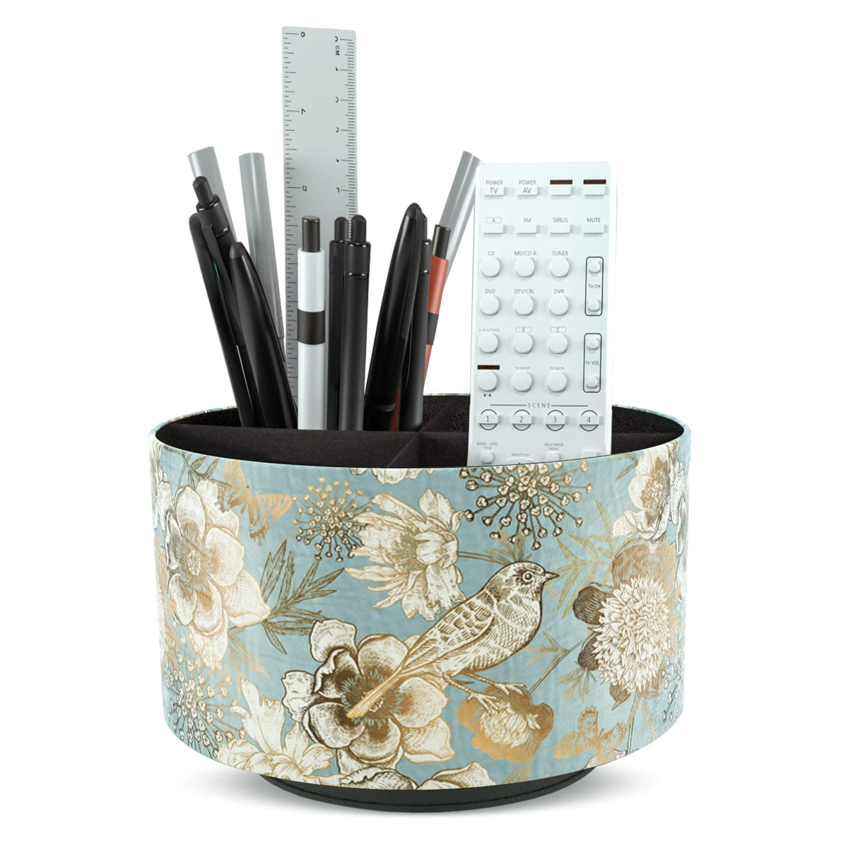 Round Leather Art Supply Organizer,Remote Control Ho | All Products - Image 1
